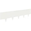 Vejo kraštas 10 pcs 100 x 25 cm Plienas Balta