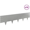 Vejo kraštas 10 pcs 100 x 25 cm Plienas Sidabrinė