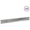 Vejo kraštas 10 pcs 102 x 10 x 4 cm Plienas Sidabrinė