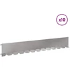 Vejo kraštas 10 pcs 102 x 15 x 4 cm Plienas Sidabrinė