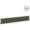 Vejo kraštas 10 pcs 102 x 15 x 4 cm Plienas Alyvuogių žalia