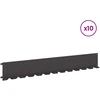 Vejo kraštas 10 pcs 102 x 15 x 4 cm Plienas Juoda