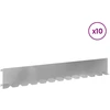 Vejo kraštas 10 pcs 102 x 15 x 4 cm Plienas Sidabrinė