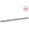 Vejo kraštas 10 pcs 102 x 4 x 4 cm Plienas Sidabrinė