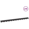 Vejo kraštas 10 pcs 102 x 4 x 4 cm Plienas Juoda