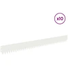 Vejo kraštas 10 pcs 103 x 10 cm Plienas Balta