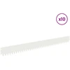Vejo kraštas 10 pcs 103 x 10 cm Plienas Balta