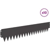 Vejo kraštas 10 pcs 103 x 20 cm metalas Juoda