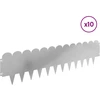 Vejo kraštas 10 pcs 103 x 25 cm Plienas Sidabrinė