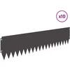 Vejo kraštas 10 pcs 103 x 25 cm Plienas Juoda
