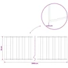 Vejo kraštas 20 m x 15 cm Galvanizuotas plienas Sidabrinė