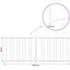 Vejo kraštas 20 m x 20 cm Galvanizuotas plienas Sidabrinė