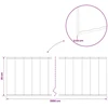 Vejo kraštas 20 m x 25 cm Galvanizuotas plienas Sidabrinė