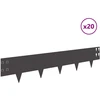 Vejo kraštas 20 pcs 100 x 20 cm Plienas Juoda