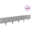 Vejo kraštas 20 pcs 100 x 20 cm Plienas Sidabrinė
