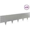 Vejo kraštas 20 pcs 100 x 25 cm Plienas Sidabrinė