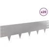 Vejo kraštas 20 pcs 100 x 25 cm Plienas Sidabrinė