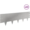 Vejo kraštas 20 pcs 100 x 30 cm Plienas Sidabrinė