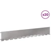 Vejo kraštas 20 pcs 102 x 15 x 4 cm Plienas Sidabrinė