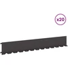 Vejo kraštas 20 pcs 102 x 15 x 4 cm Plienas Juoda