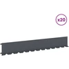 Vejo kraštas 20 pcs 102 x 15 x 4 cm Plienas Antracito