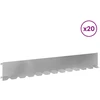 Vejo kraštas 20 pcs 102 x 15 x 4 cm Plienas Sidabrinė