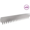Vejo kraštas 20 pcs 103 x 20 cm metalas Sidabrinė