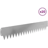 Vejo kraštas 20 pcs 103 x 20 cm metalas Sidabrinė