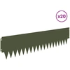 Vejo kraštas 20 pcs 103 x 25 cm metalas Alyvuogių žalia