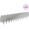 Vejo kraštas 20 pcs 103 x 25 cm Plienas Sidabrinė