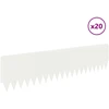 Vejo kraštas 20 pcs 103 x 25 cm Plienas Balta