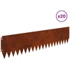 Vejo kraštas 20 pcs 103 x 25 cm Plienas Rūdijanti