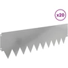 Vejo kraštas 20 pcs 103 x 30 cm metalas Sidabrinė