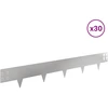 Vejo kraštas 30 pcs 100 x 15 cm Plienas Sidabrinė