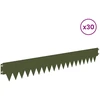 Vejo kraštas 30 pcs 103 x 15 cm metalas Alyvuogių žalia