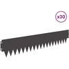 Vejo kraštas 30 pcs 103 x 20 cm metalas Juoda