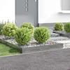 Vejo kraštas 4 pcs 100 x 100 x 20 cm Plienas Sidabrinė