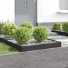 Vejo kraštas 4 pcs 100 x 100 x 20 cm Plienas Juoda