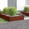 Vejo kraštas 4 pcs 100 x 100 x 35 cm Plienas Rūdijanti