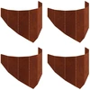 Vejo kraštas 4 pcs 100 x 45 cm Plienas Rūdijanti