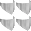 Vejo kraštas 4 pcs 100 x 45 cm Plienas Sidabrinė