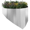 Vejo kraštas 4 pcs 100 x 45 cm Plienas Sidabrinė