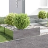 Vejo kraštas 4 pcs 100 x 60 x 35 cm Plienas Sidabrinė