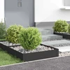 Vejo kraštas 4 pcs 60 x 60 x 20 cm Plienas Juoda