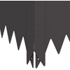 Vejo kraštas 4 vnt. 100 x 60 x 35 cm Plienas Juoda