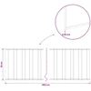 Vejo kraštas 5 m x 10 cm Galvanizuotas plienas Sidabrinė
