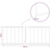 Vejo kraštas 5 m x 20 cm Galvanizuotas plienas Sidabrinė
