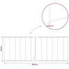 Vejo kraštas 5 m x 25 cm Galvanizuotas plienas Sidabrinė