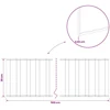 Vejo kraštas 5 m x 30 cm Galvanizuotas plienas Sidabrinė