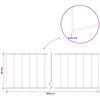 Vejo kraštas 5 m x 30 cm Galvanizuotas plienas Sidabrinė